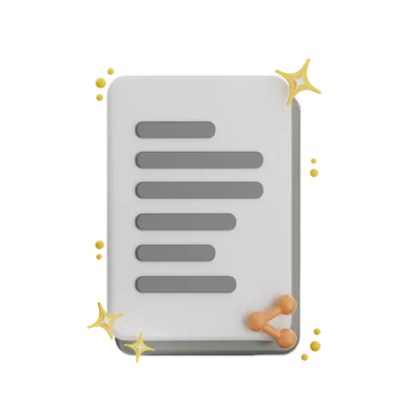 Share File  3D Icon