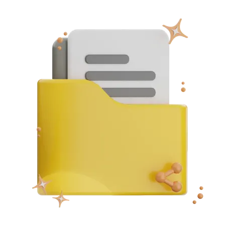 Share Folder  3D Icon