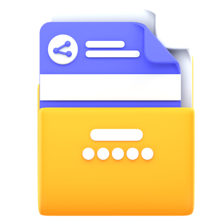 Share Folder  3D Icon