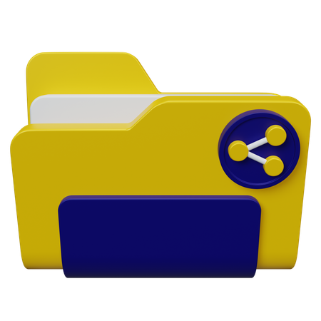 Share Folder  3D Icon