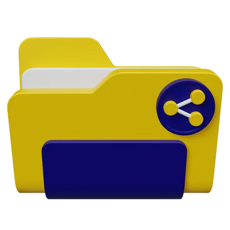 Share Folder  3D Icon