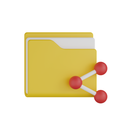 Share Folder  3D Icon