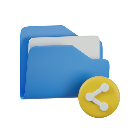 Share Folder  3D Icon