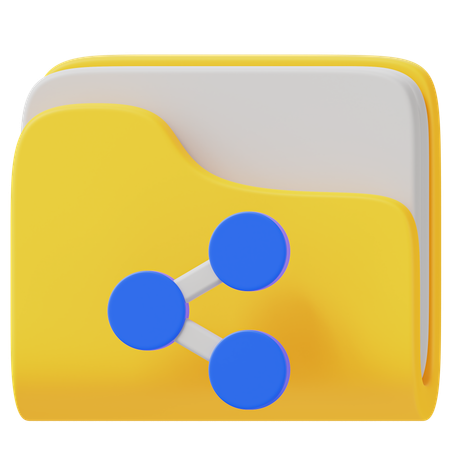 Share Folder  3D Icon