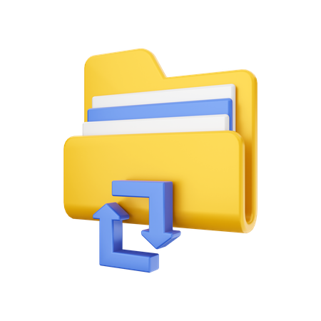 Share Folder  3D Illustration