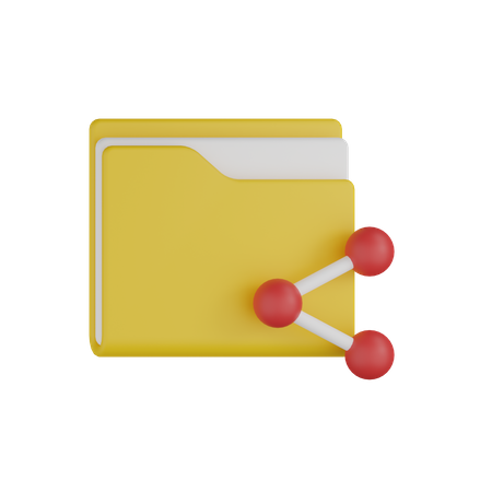 Share Folder 3D Icon
