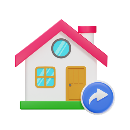 Share House  3D Icon