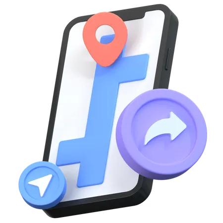 Share Location  3D Icon