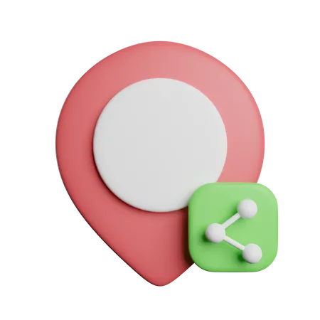 Share Location  3D Icon