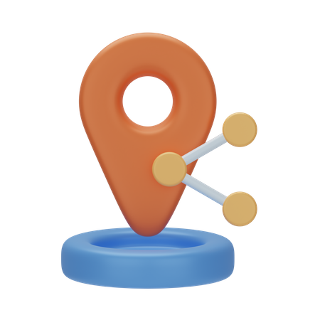 Share Location  3D Icon