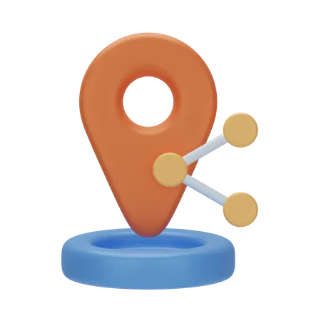 Share Location  3D Icon