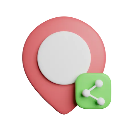 Share Location Link 3D Icon
