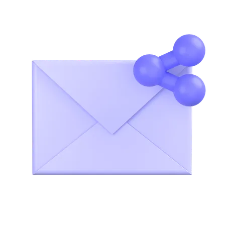 Share Mail  3D Icon