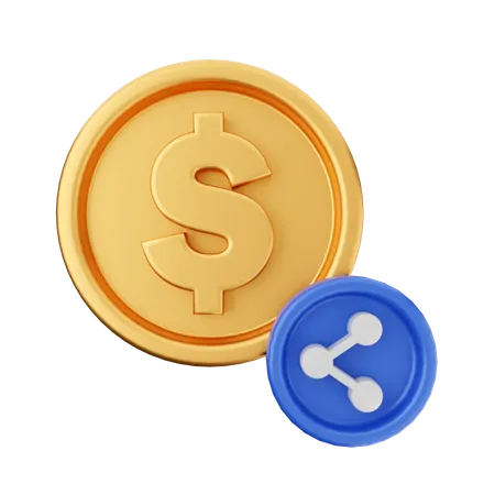 Share Money  3D Icon