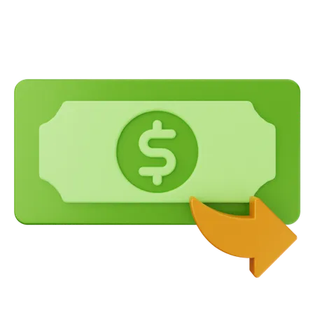 Share Money Dollar  3D Icon