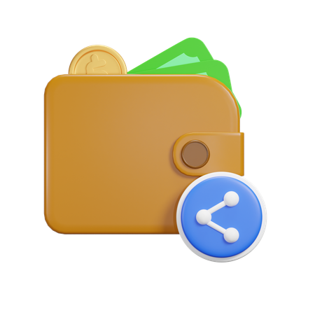 Share Payment  3D Icon