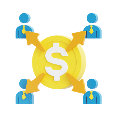 Share Profit  3D Icon