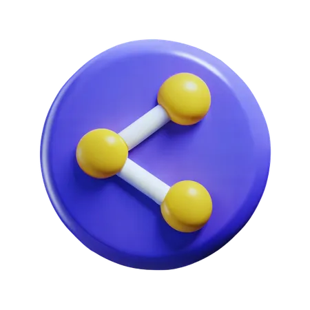 Share Symbol  3D Icon