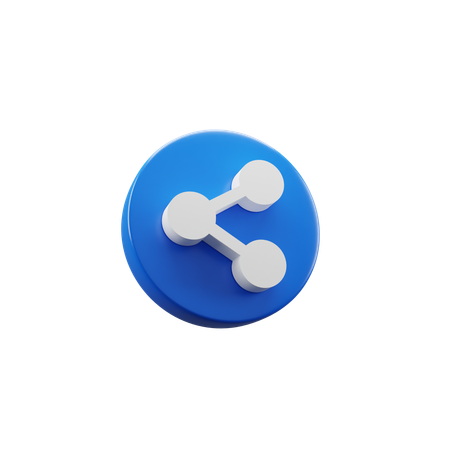 Share Symbol  3D Icon