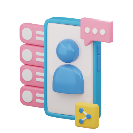 Share User  3D Icon