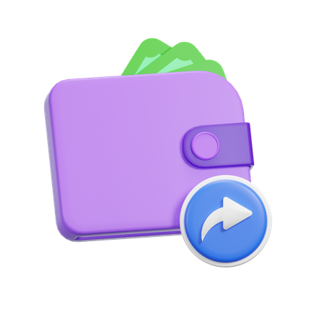 Share Wallet  3D Icon