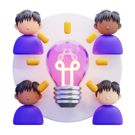 Shared Creativity  3D Icon
