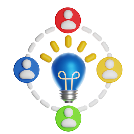 Shared Creativity  3D Icon