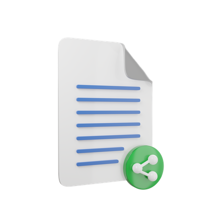 Shared File  3D Icon