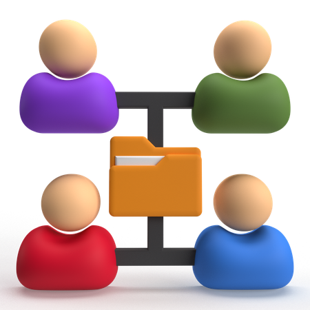 Shared Folder  3D Icon