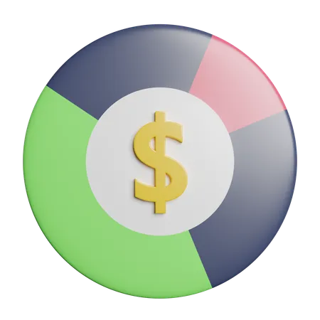 Shareholder Pie Chart 3D Icon