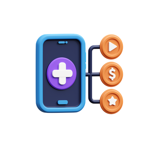 Sharing Content  3D Icon