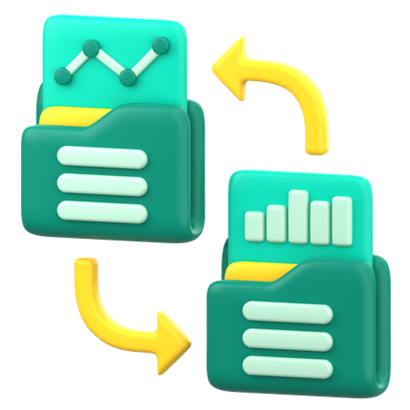 Sharing Database  3D Icon