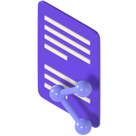 Sharing File  3D Icon