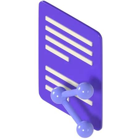 Sharing File  3D Icon