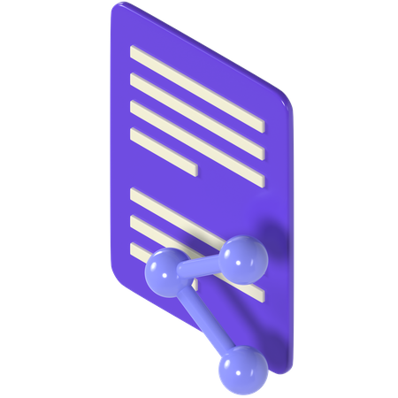 Sharing File 3D Icon
