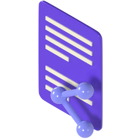 Sharing File 3D Icon