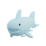 3d shark emoji