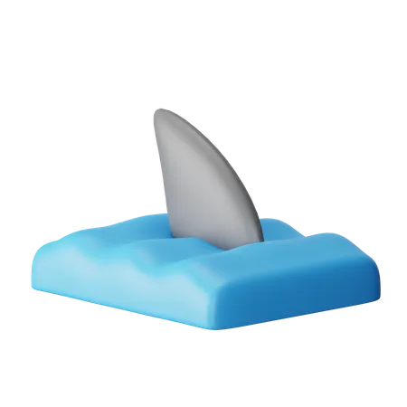 Shark Fins  3D Icon