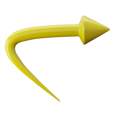 Sharp Curve  3D Icon