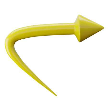 Sharp Curve  3D Icon