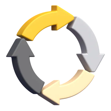 Sharp Flow Chart  3D Icon