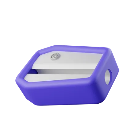 3 D Pencil Sharpener Back To School And Education Concept Isolated On Background Icon Symbol Clipping Path 3 D Render Illustration 3D Icon
