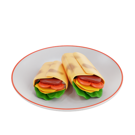 Shawarma  3D Icon