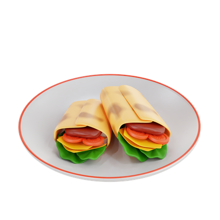 Shawarma  3D Icon