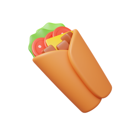 Shawarma  3D Illustration