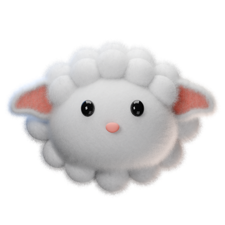 Sheep  3D Icon