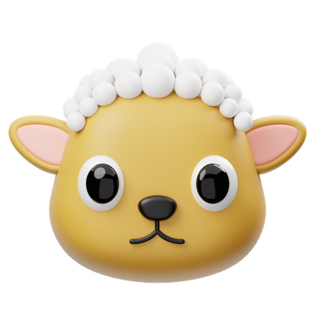 Sheep  Head  3D Icon