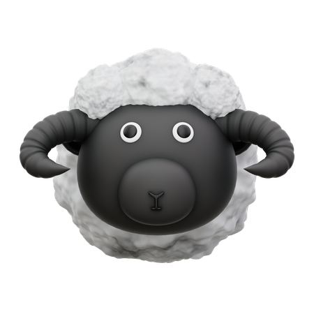 Sheep Head  3D Icon