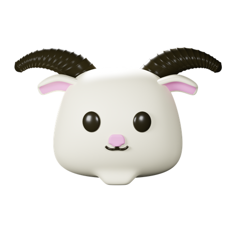 Sheep Head  3D Icon