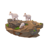 free 3d group of sheep 